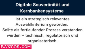 BANCOS Guide Kernbankensysteme - digitale Souveränität